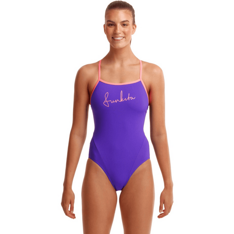 Funkita Purple Punch Single Strap One Piece Ladies Swimsuit-Swimsuit-Funkita-SwimPath