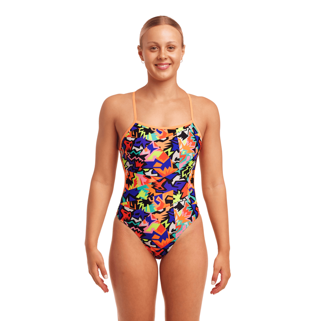 Funkita Saw Tooth Twisted Ladies Swimsuit-Swimsuit-Funkita-SwimPath