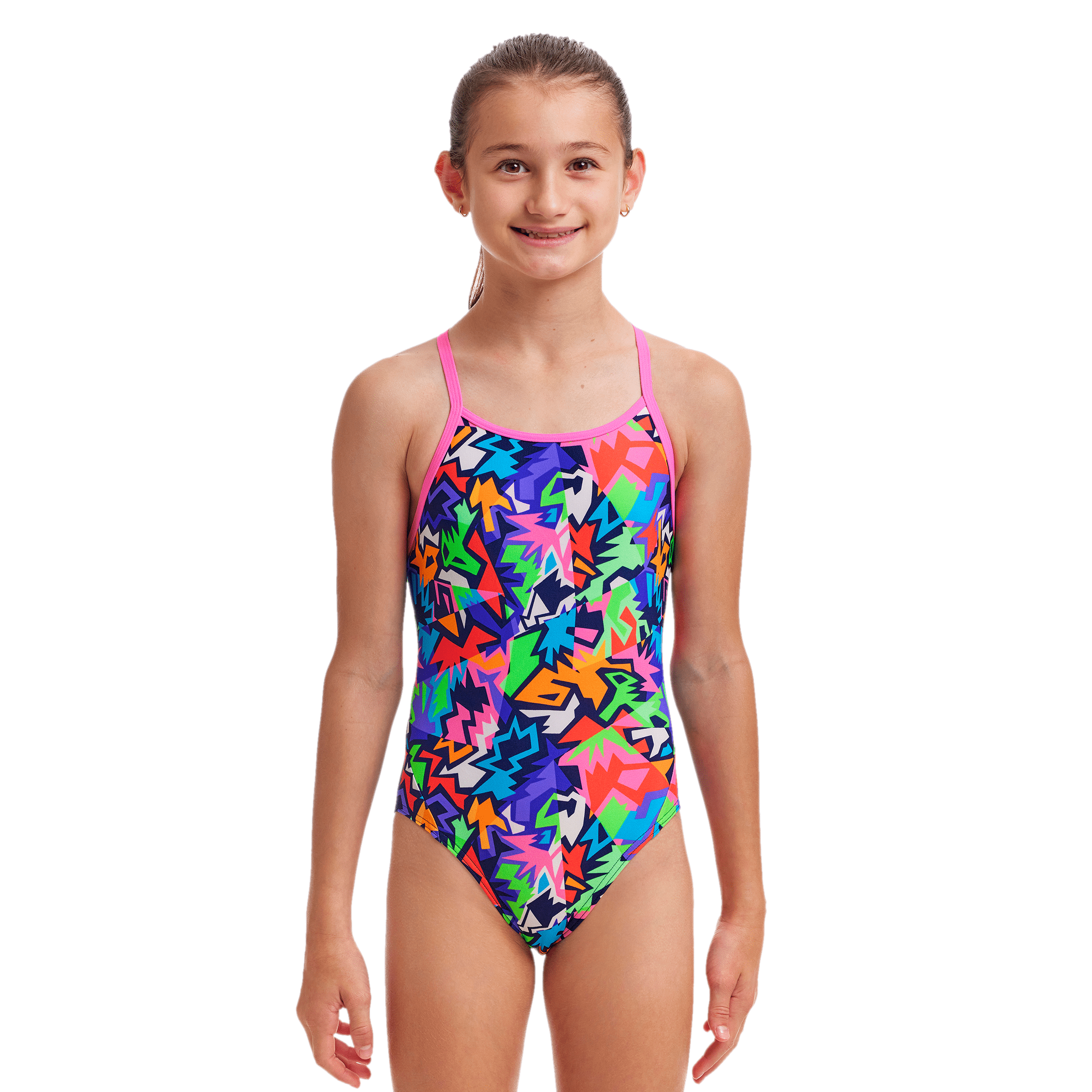 Funkita Sharp Edges Diamond Back Girls Swimsuit-Swimsuit-Funkita-SwimPath