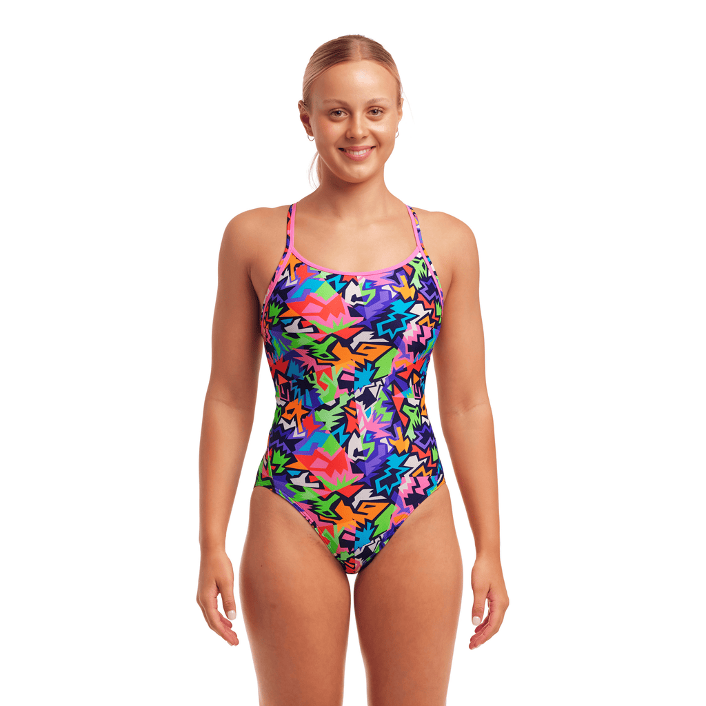 Funkita Sharp Edges Diamond Back Ladies Swimsuit-Swimsuit-Funkita-SwimPath