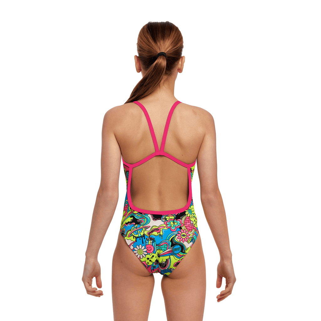 Funkita Smash Mouth Girl's Single Strap One Piece Swimsuit-Swimsuit-Funkita-SwimPath