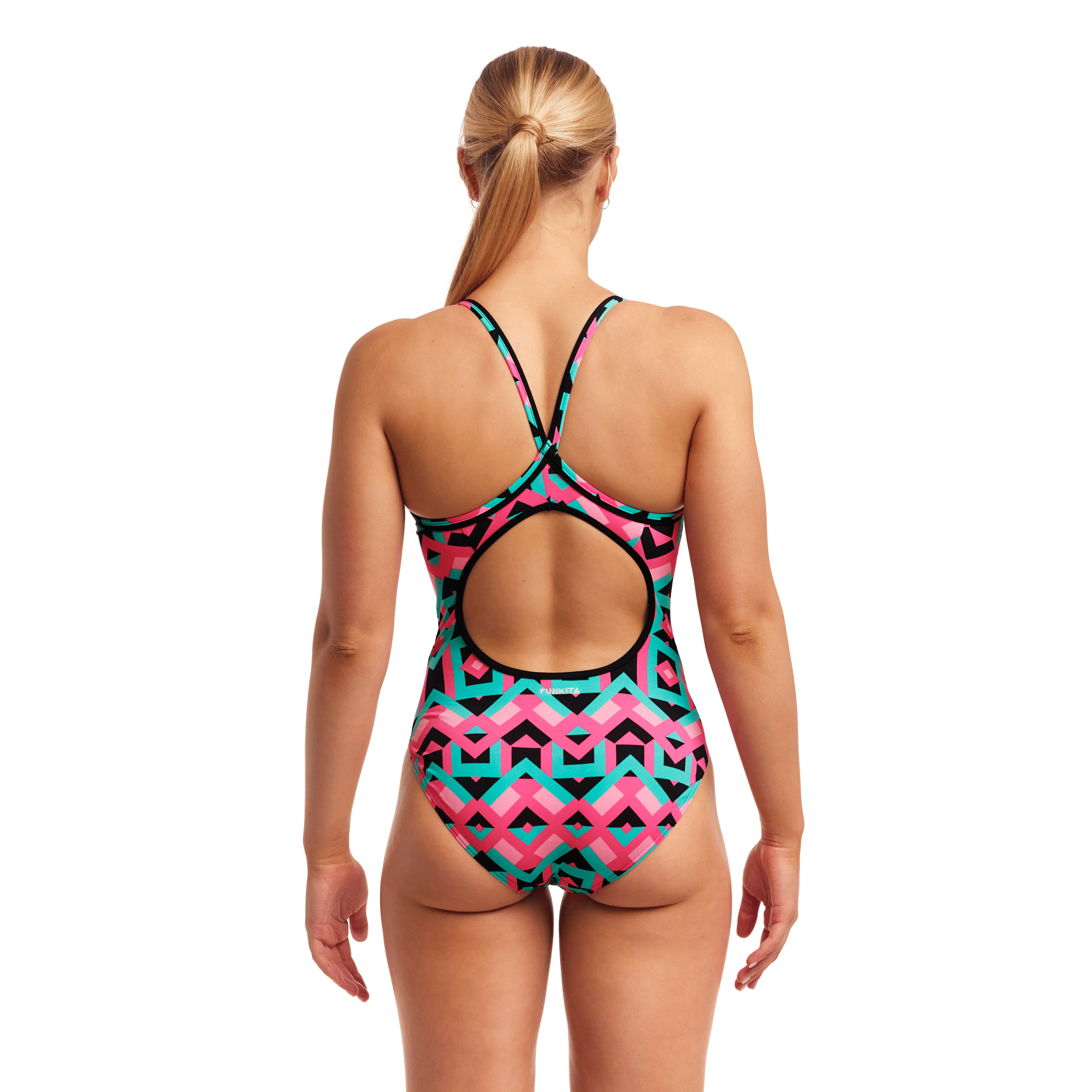 Funkita Square Stare Diamond Back Ladies Swimsuit-Swimsuit-Funkita-SwimPath