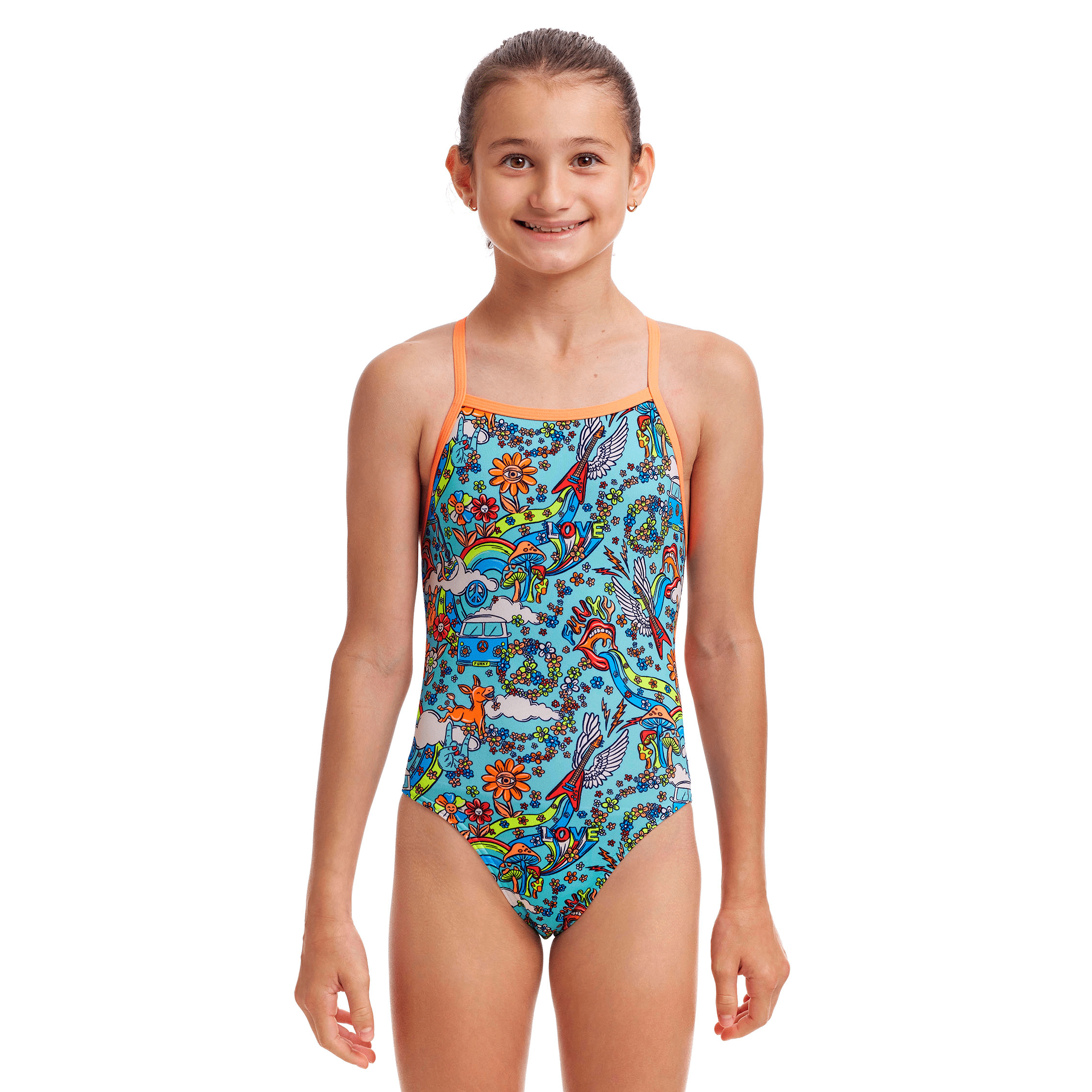 Funkita Sunny Bunny Tie Me Tight Girls Swimsuit-Swimsuit-Funkita-SwimPath