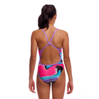 Funkita Sweetest Swirl Single Strap Girls Swimsuit-Swimsuit-Funkita-SwimPath