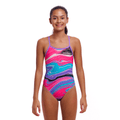 Funkita Sweetest Swirl Single Strap Girls Swimsuit-Swimsuit-Funkita-SwimPath