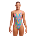 Funkita Swirly Straws Strapped In Ladies Swimsuit-Swimsuit-Funkita-SwimPath