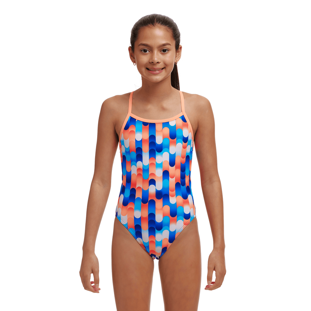 Funkita Tail End Single Strap Girls Swimsuit-Swimsuit-Funkita-SwimPath