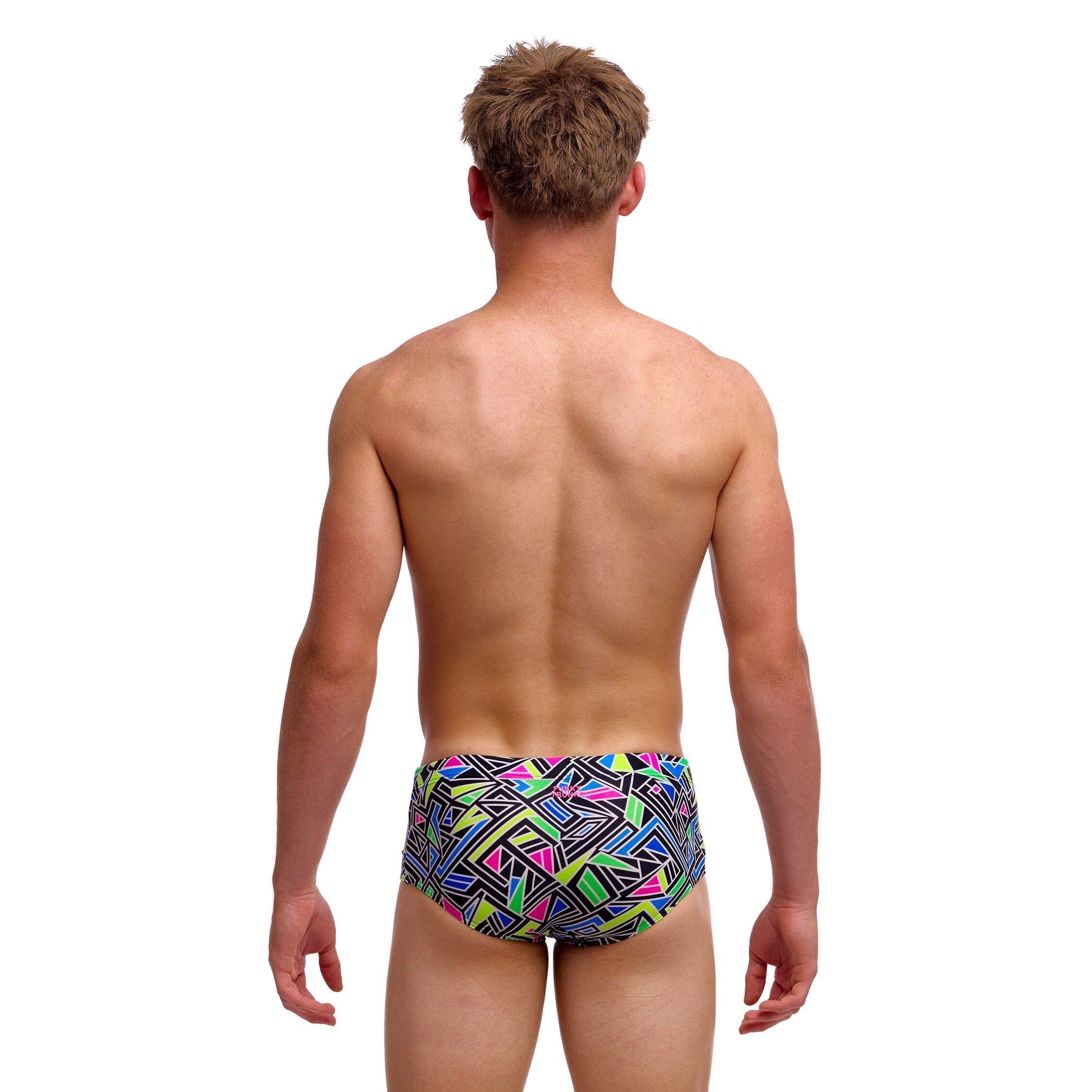 Funky Trunks Bits Of Peace Boy's Sidewinder Trunks-Briefs-Funky Trunks-SwimPath