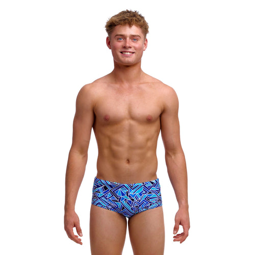 Funky Trunks Blue Bits Boy's Sidewinder Trunks-Briefs-Funky Trunks-SwimPath