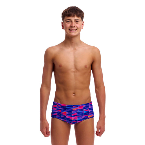 Funky Trunks Warped Waves Boy's Sidewinder Trunks-Briefs-Funky Trunks-SwimPath