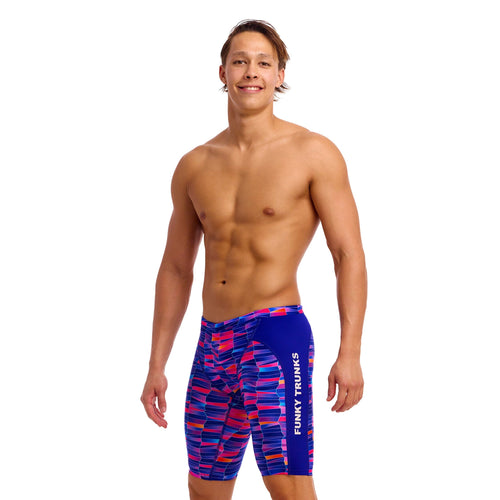 Funky Trunks Warped Waves Men's Training Jammers-Training Jammers-Funky Trunks-SwimPath