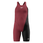 Speedo Girls Fastskin HyperPro Solid Openback Kneeskin - Black/Regal Red-Kneeskin-Speedo-SwimPath