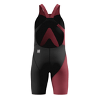 Speedo Girls Fastskin HyperPro Solid Openback Kneeskin - Black/Regal Red-Kneeskin-Speedo-SwimPath
