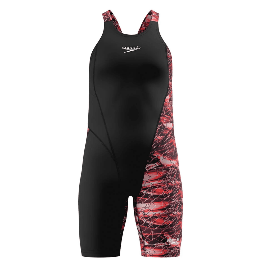 Speedo Girls Fastskin HyperPro Solid Openback Kneeskin - Electric Veil-Kneeskin-Speedo-SwimPath