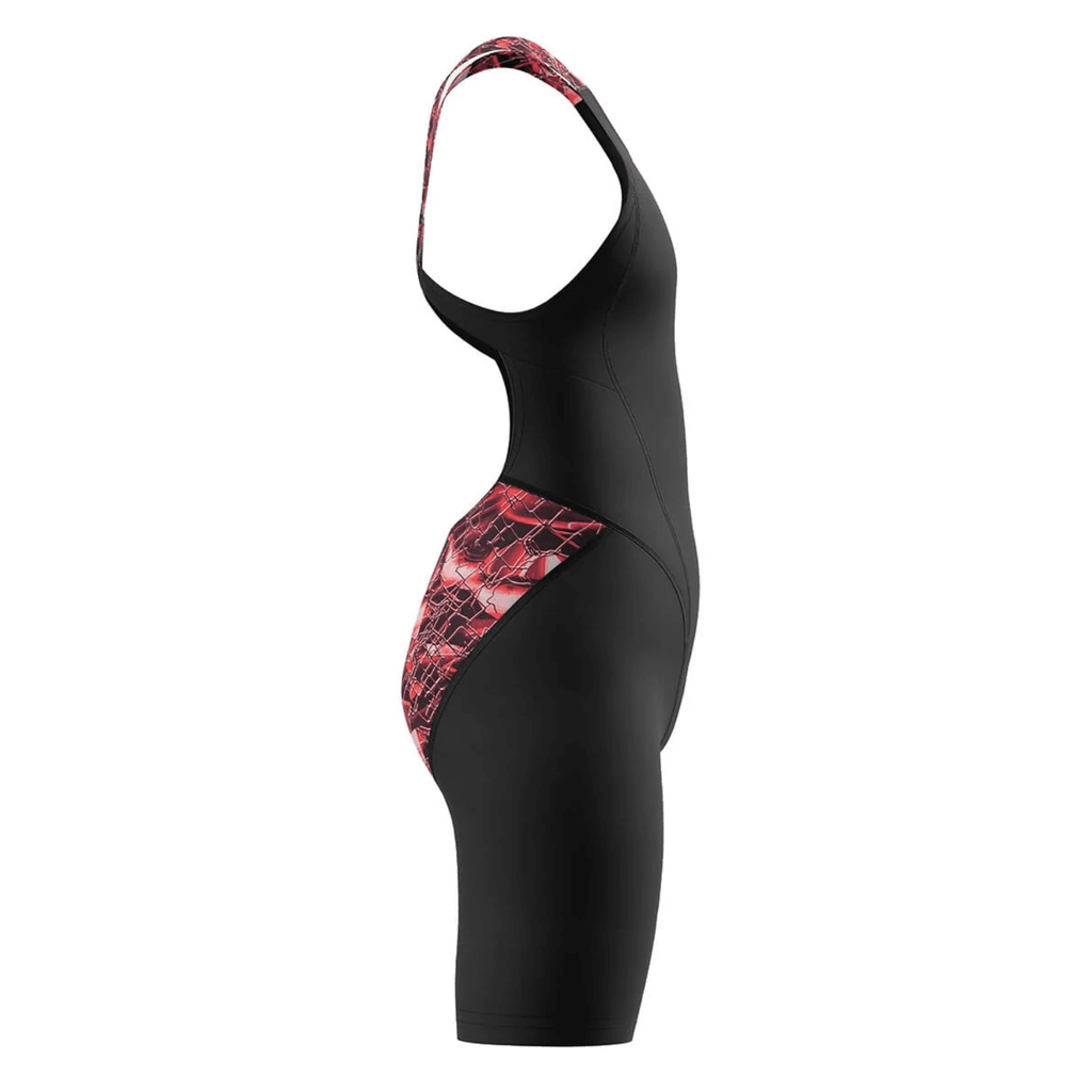 Speedo Girls Fastskin HyperPro Solid Openback Kneeskin - Electric Veil-Kneeskin-Speedo-SwimPath