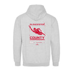 Gloucester County ASA County Championships 2026 Hoodie - Heather Grey / Fire Red-Event-Gloucester-SwimPath