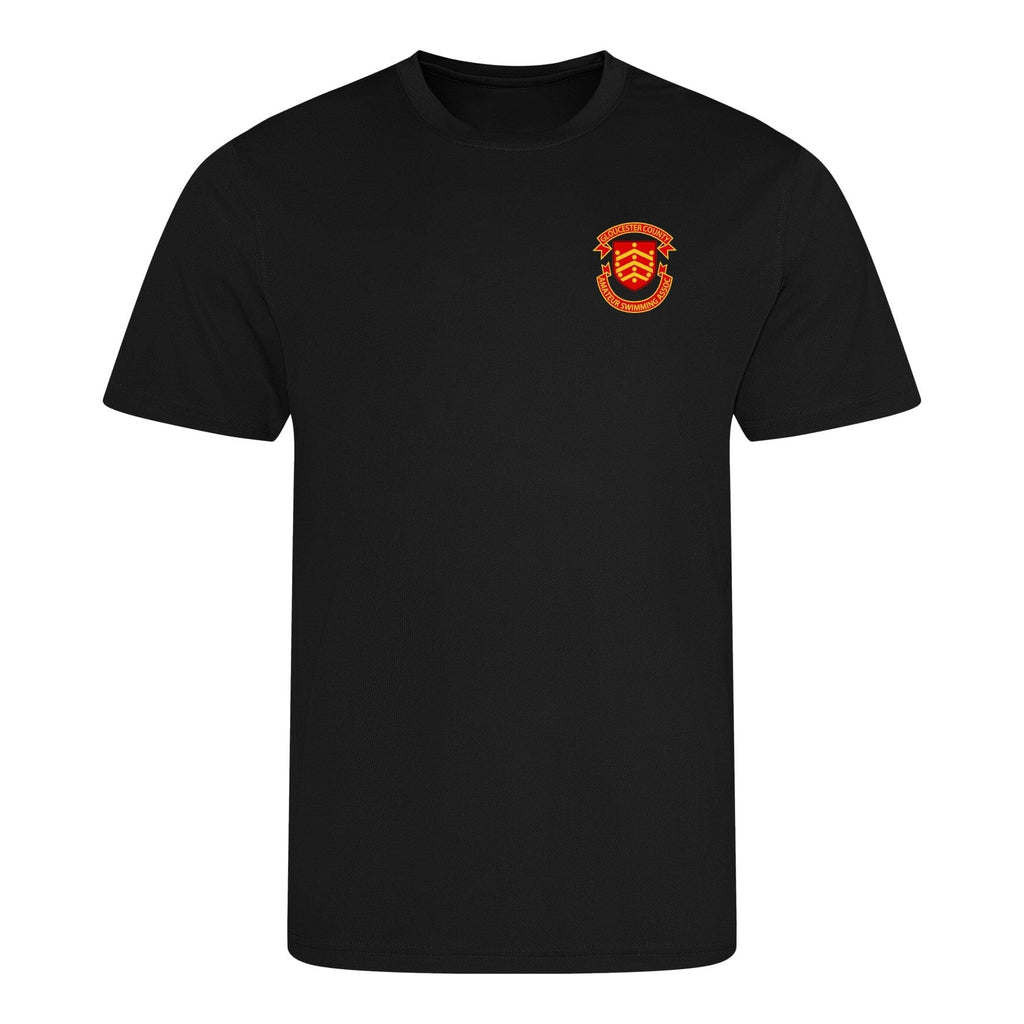 Gloucester County ASA County Championships 2026 T-Shirt - Jet Black-Event-Gloucester-SwimPath