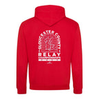 Gloucester County ASA Relay Championships 2025 Hoodie - Fire Red / Arctic White-Event-Gloucester-SwimPath