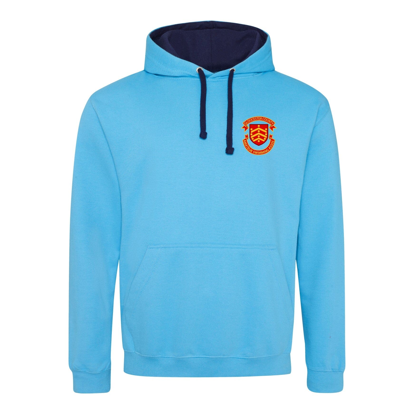 Gloucester County ASA Relay Championships 2025 Hoodie - Hawaiian Blue / Oxford Navy-Event-Gloucester-SwimPath