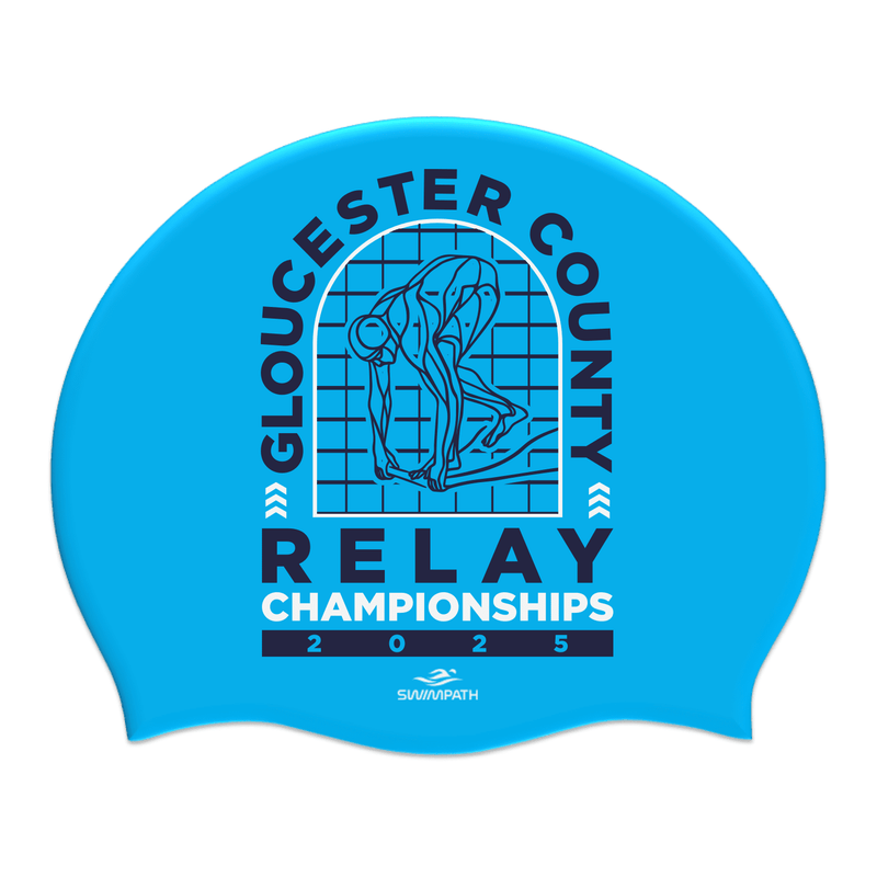 Gloucester County ASA Relay Championships 2025 Silicone Suede Swimming Cap - Sky Blue-Event-Gloucester-SwimPath