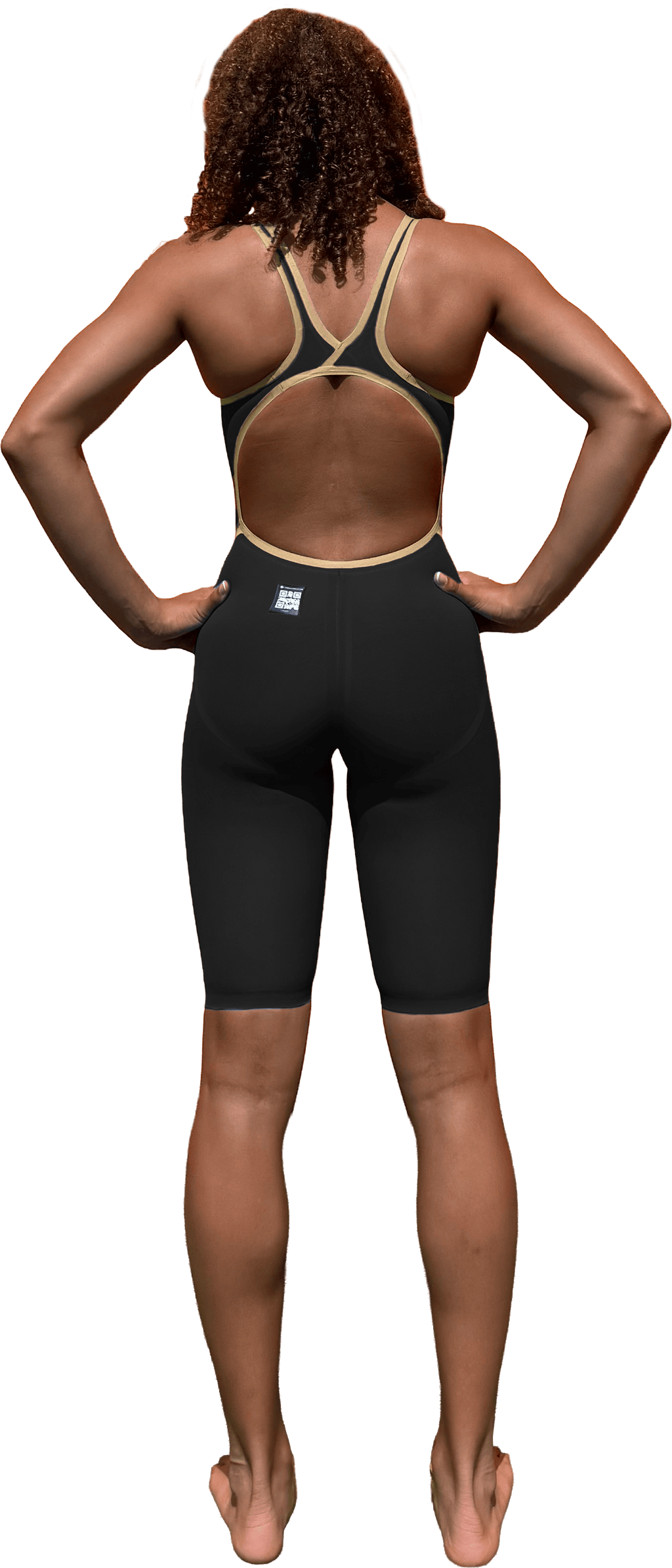 Jowe Girls Junior Kneeskin - Black/Gold-Kneeskin-Jowe-SwimPath