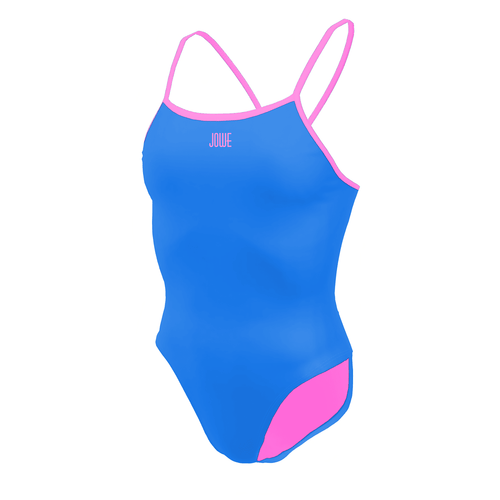 Jowe Women's Tie-Back Swimsuit - Aquarius / Chewing Gum-Swimsuit-Jowe-SwimPath