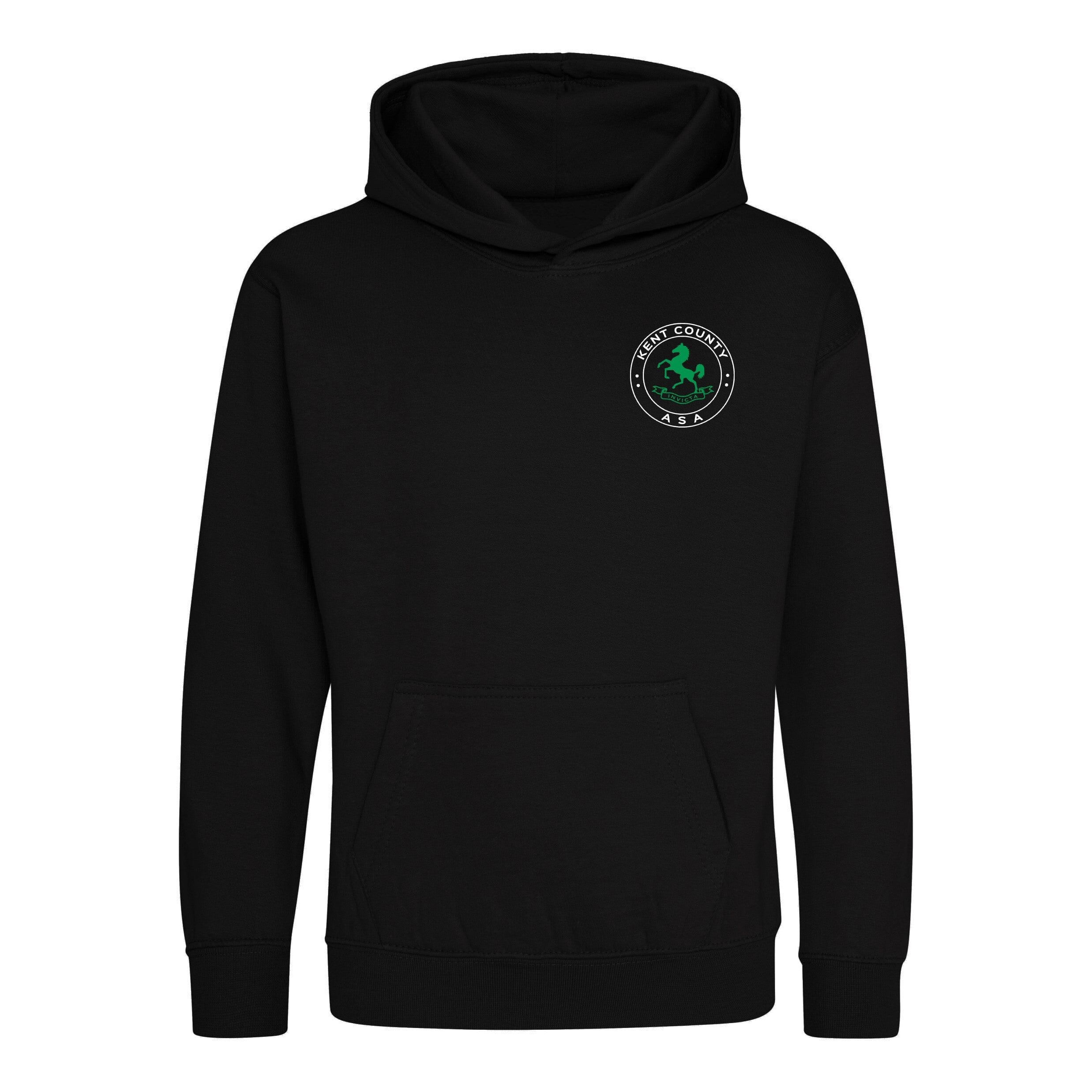 Kent County ASA County Championships 2026 Hoodie - Jet Black / Kelly Green-Event-Kent-9-11-SwimPath