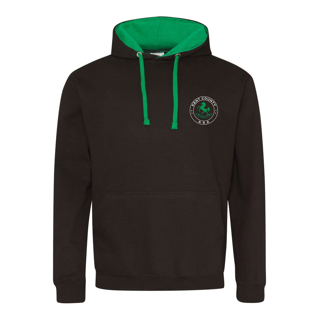 Kent County ASA County Championships 2026 Hoodie - Jet Black / Kelly Green-Event-Kent-XS-SwimPath