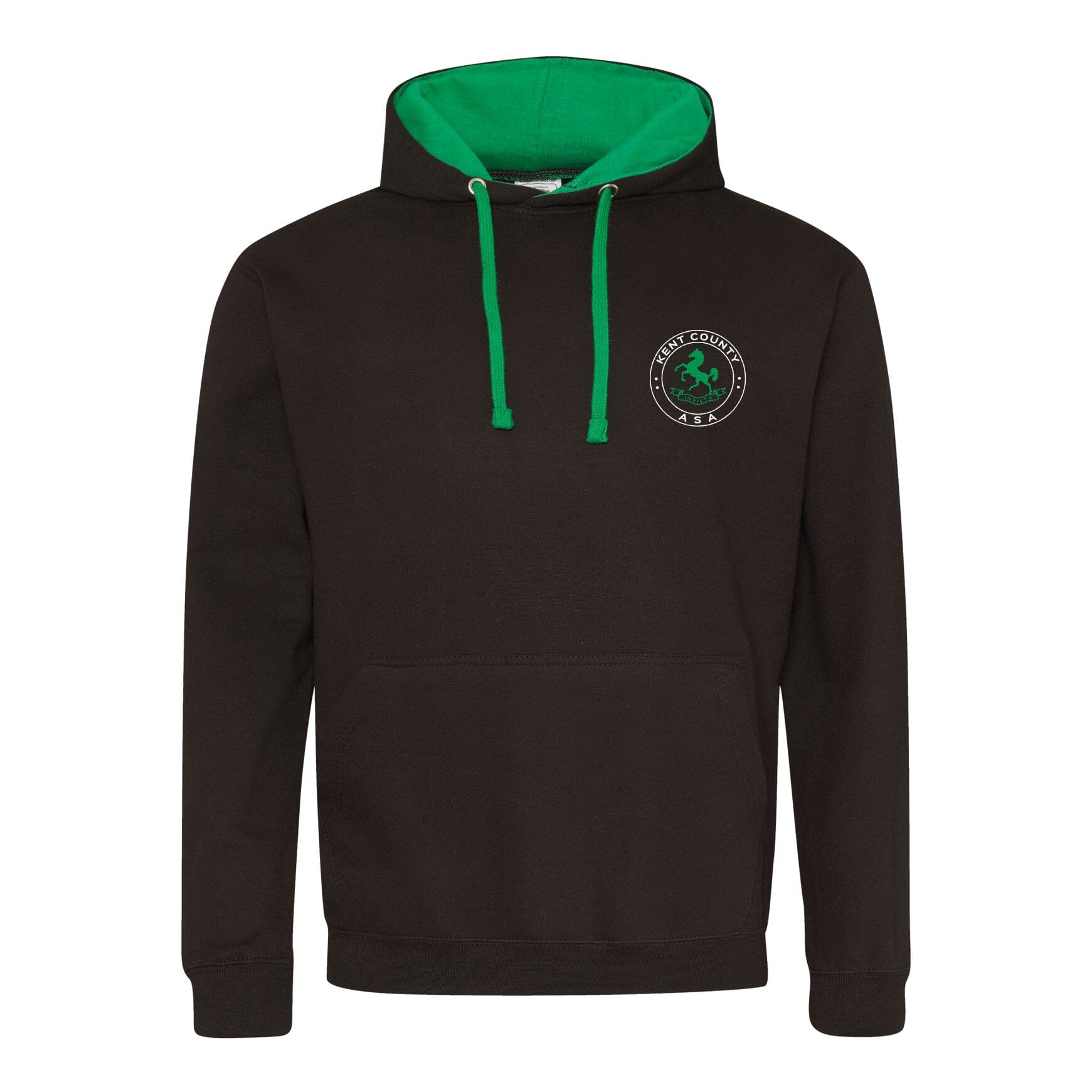 Kent County ASA County Championships 2026 Hoodie - Jet Black / Kelly Green-Event-Kent-XS-SwimPath
