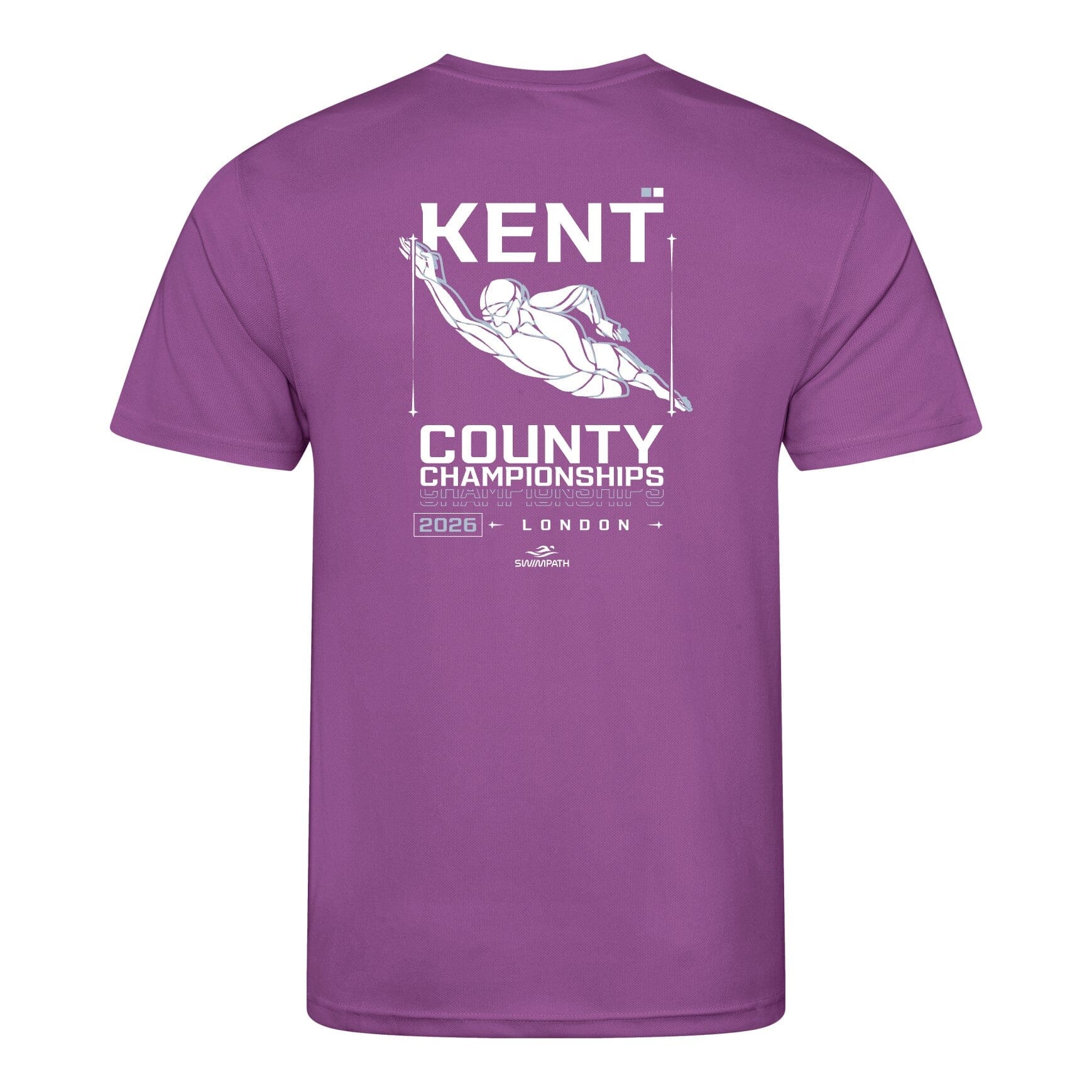 Kent County ASA County Championships 2026 T-Shirt - Magenta Magic-Event-Kent-SwimPath