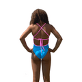 Jowe Women's Tie-Back Swimsuit - Laguna / Chewing Gum-Swimsuit-Jowe-SwimPath