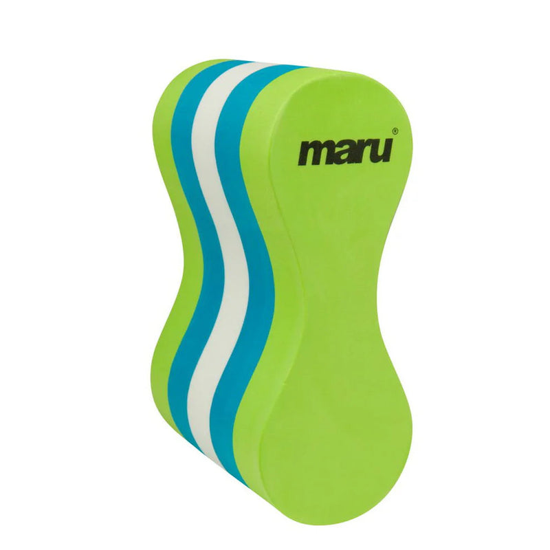 Maru Junior Pullbuoy - Blue/Lime-Pull Buoy-Maru-SwimPath