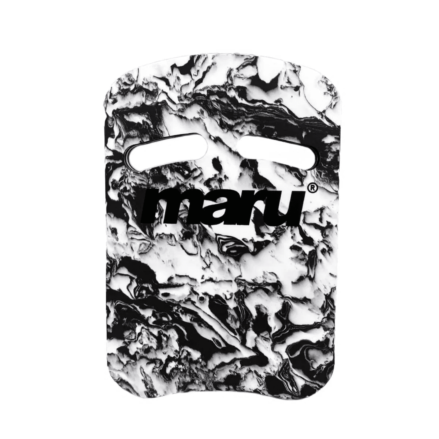 Maru Kickboard - Swirl Black/White-Kickboard-Maru-SwimPath