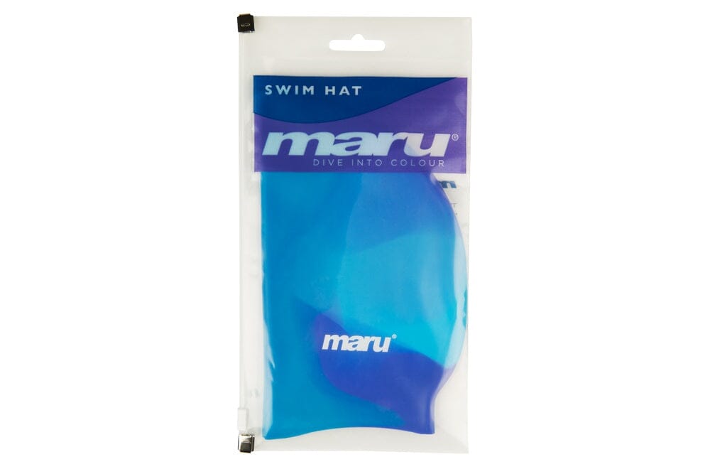 Maru Swimming Cap - Blue/Multi-Swimming Caps-Maru-SwimPath