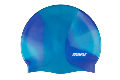 Maru Swimming Cap - Blue/Multi-Swimming Caps-Maru-SwimPath