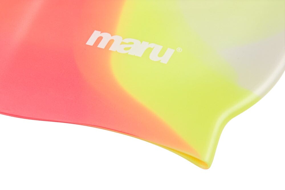 Maru Swimming Cap - Yellow/Red-Swimming Caps-Maru-SwimPath