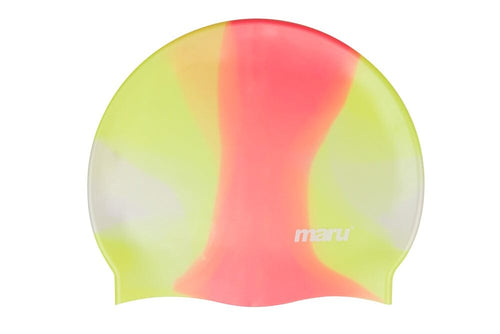 Maru Swimming Cap - Yellow/Red-Swimming Caps-Maru-SwimPath