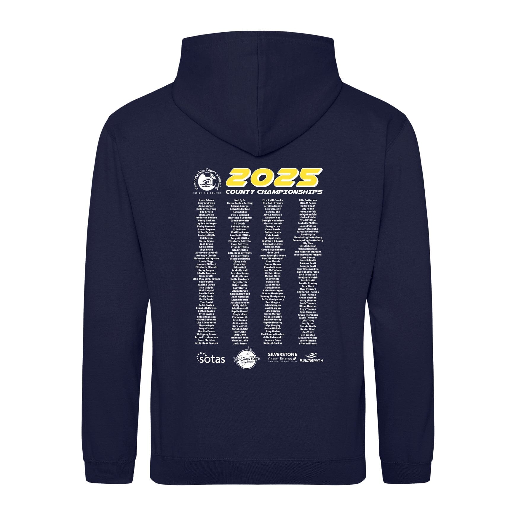 Pembrokeshire County Championships 2025 Hoodie - Oxford Navy-Event-Pembrokeshire-SwimPath