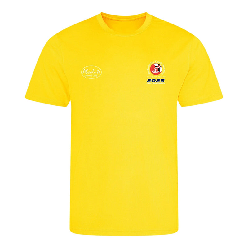 Pembrokeshire County Championships 2025 T-Shirt - Sun Yellow-Event-Pembrokeshire-SwimPath