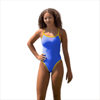 Jowe Women's Reversible Tie-Back Swimsuit - Neon Cherry/New Cancun-Swimsuit-Jowe-SwimPath