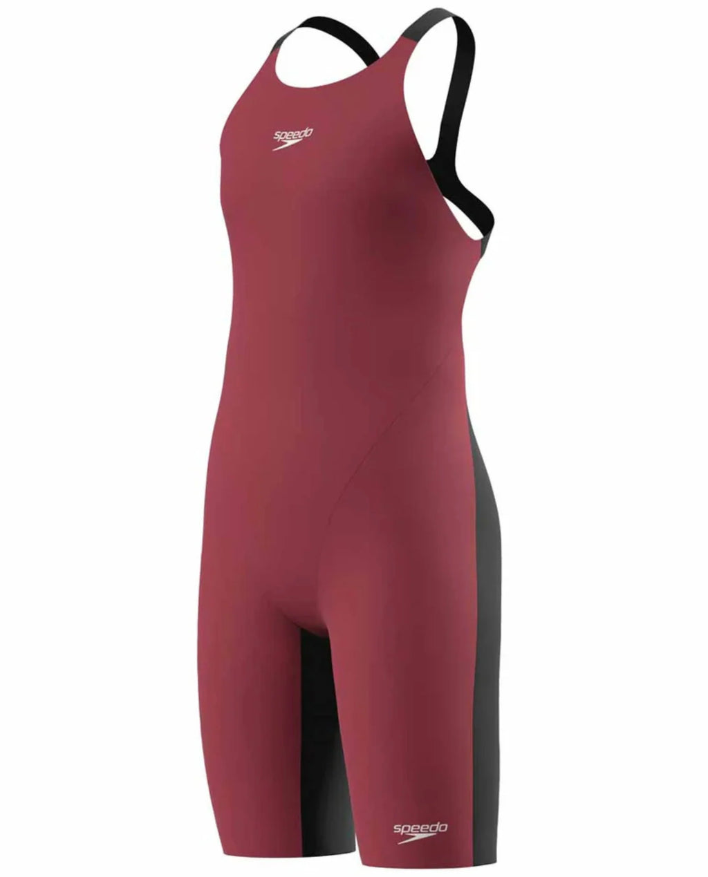 Speedo Endurance+ Max Junior Girls Kneeskin - Black/Red