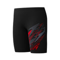Speedo Boys Medley Logo Jammer - Black/Red-Training Jammers-Speedo-SwimPath