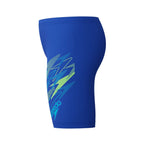 Speedo Boys Medley Logo Jammer - Blue/Light Green-Training Jammers-Speedo-SwimPath
