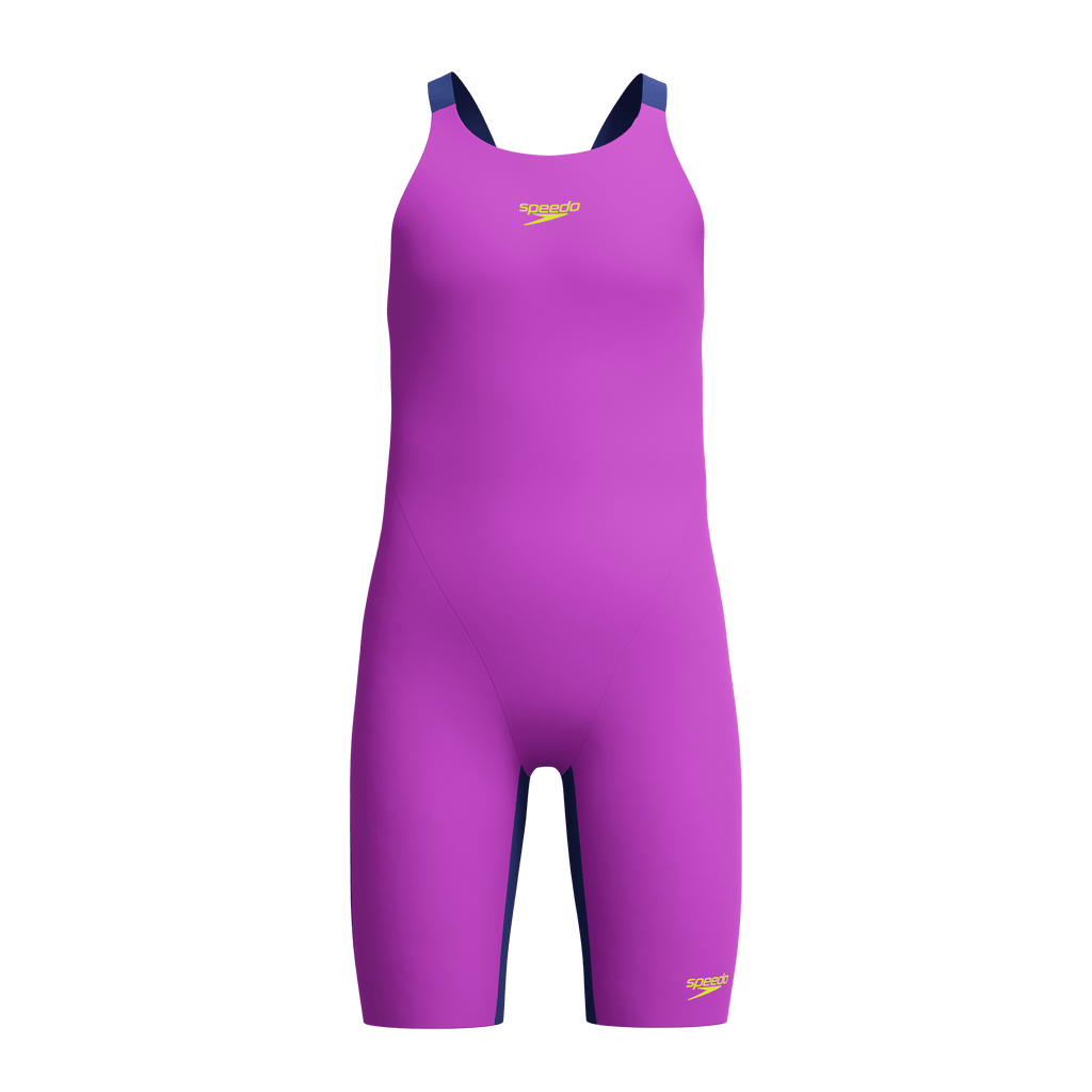 Speedo Endurance+ Max Junior Girls Kneeskin - Purple/Navy-Kneeskin-Speedo-SwimPath