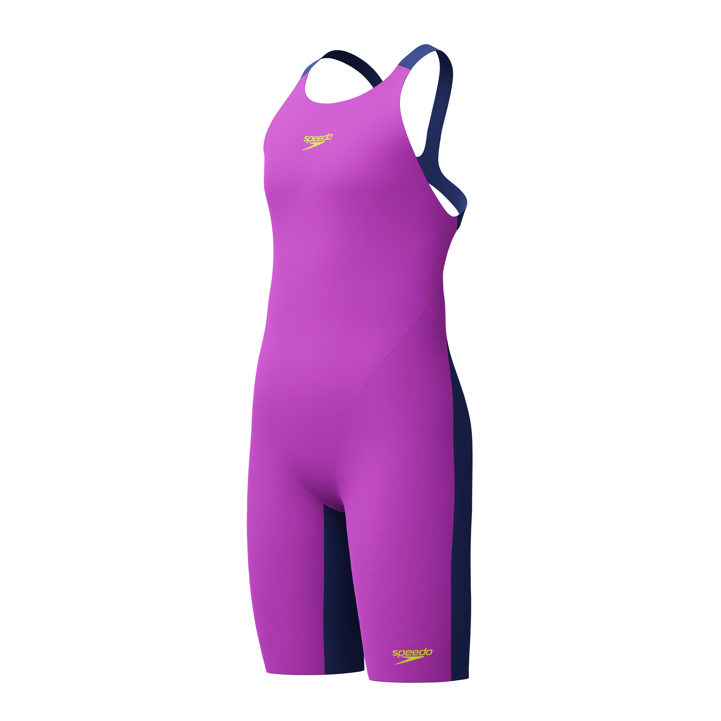 Speedo Endurance+ Max Junior Girls Kneeskin - Purple/Navy-Kneeskin-Speedo-SwimPath
