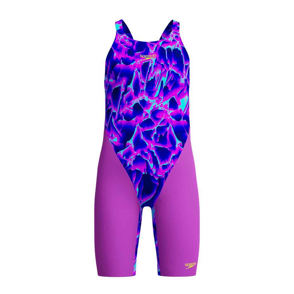 Speedo Endurance+ Max Junior Girls Kneeskin - Purple/Pink-Kneeskin-Speedo-SwimPath