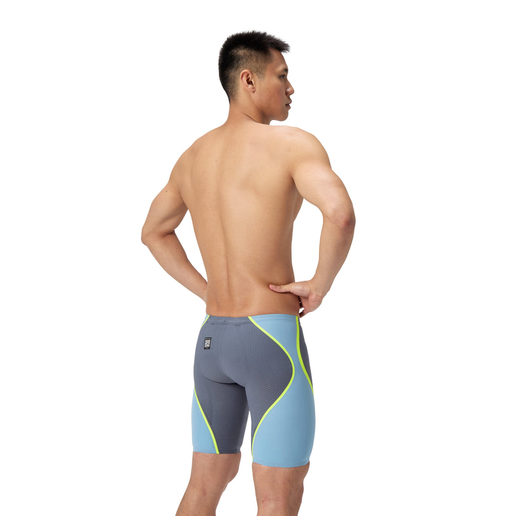 Speedo Fastskin LZR Pure Intent 2.0 Men's Jammers - Lead/Acadia Blue-Jammers-Speedo-SwimPath