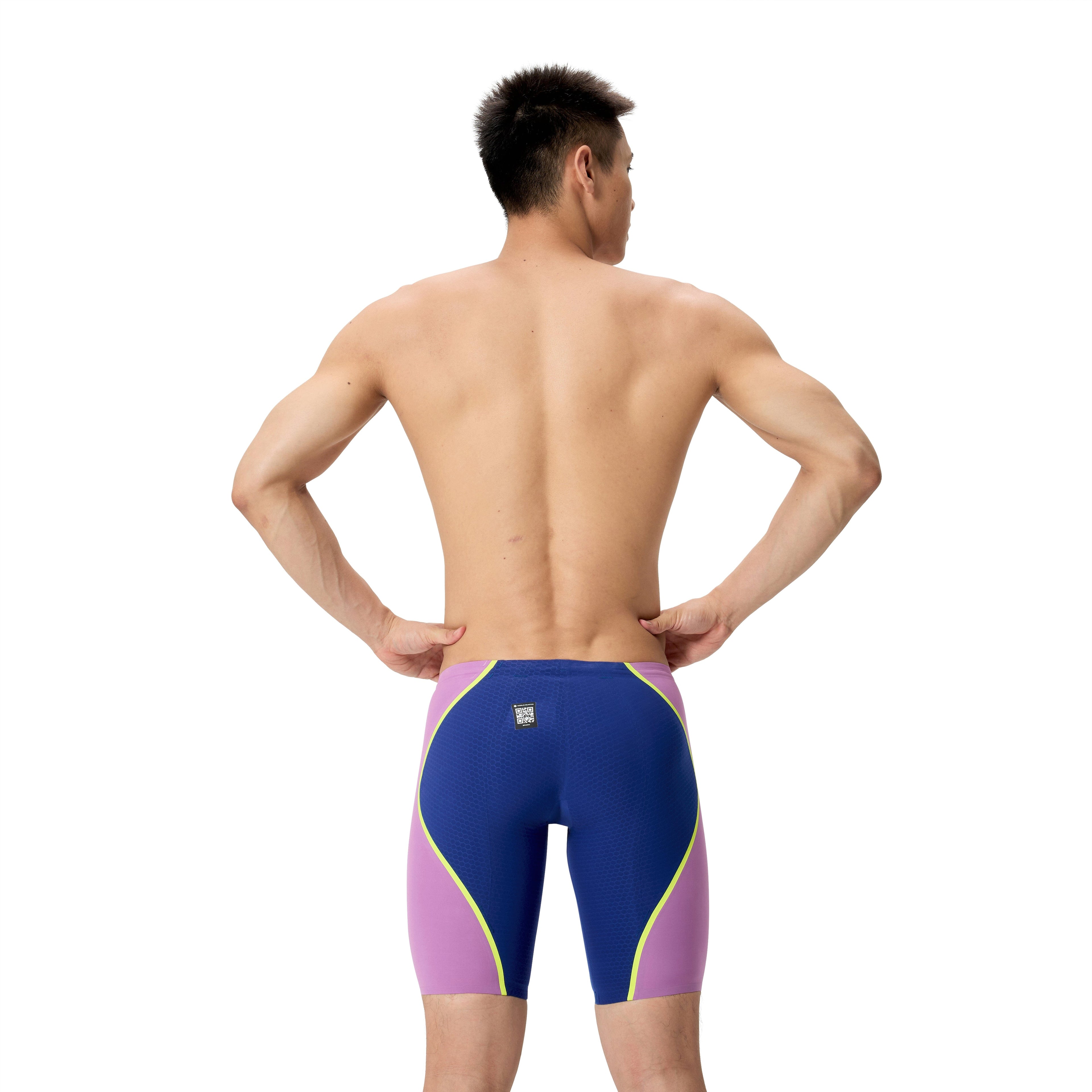 Speedo Fastskin LZR Pure Intent 2.0 Men's Jammers - Noble Navy/Jelly/Hyper Yellow-Jammers-Speedo-SwimPath