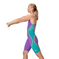 Speedo Fastskin LZR Pure Intent 2.0 Openback Women's Kneeskin - Galaxy Grape/Mayan Blue-Kneeskin-Speedo-SwimPath