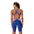 Speedo Fastskin LZR Pure Intent 2.0 Openback Women's Kneeskin - Noble Navy/Jelly/Hyper Yellow-Kneeskin-Speedo-SwimPath